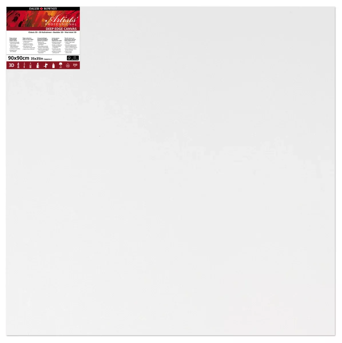 Canvas triple primed 36"x36"