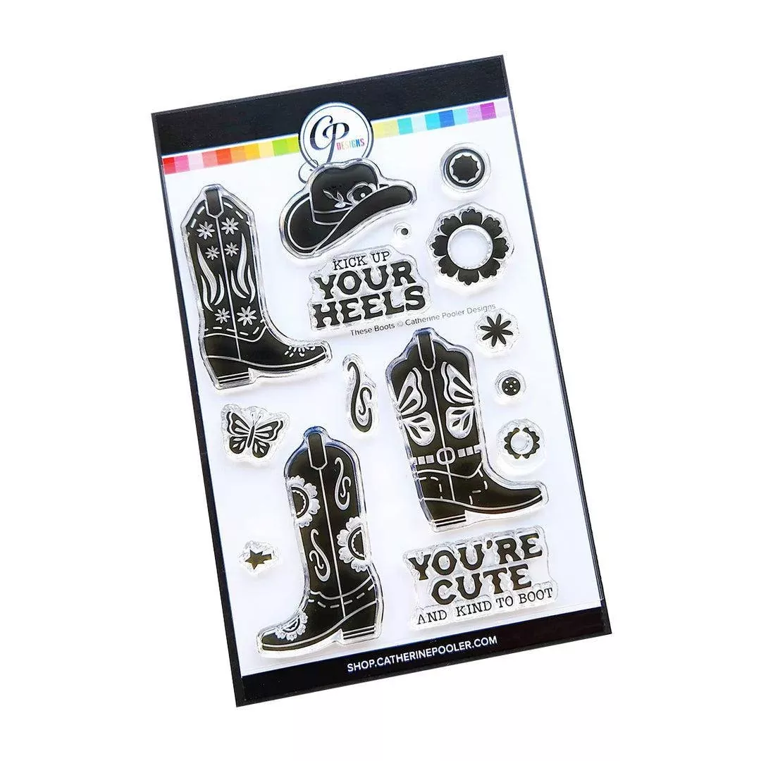 Catherine Pooler Designs - Clear Stamps - These Boots