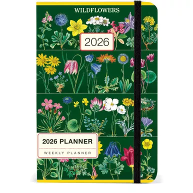 Cavallini 2026 Weekly Planner, Wildflower