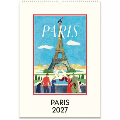 Cavallini 2027 Wall Calendar, Paris