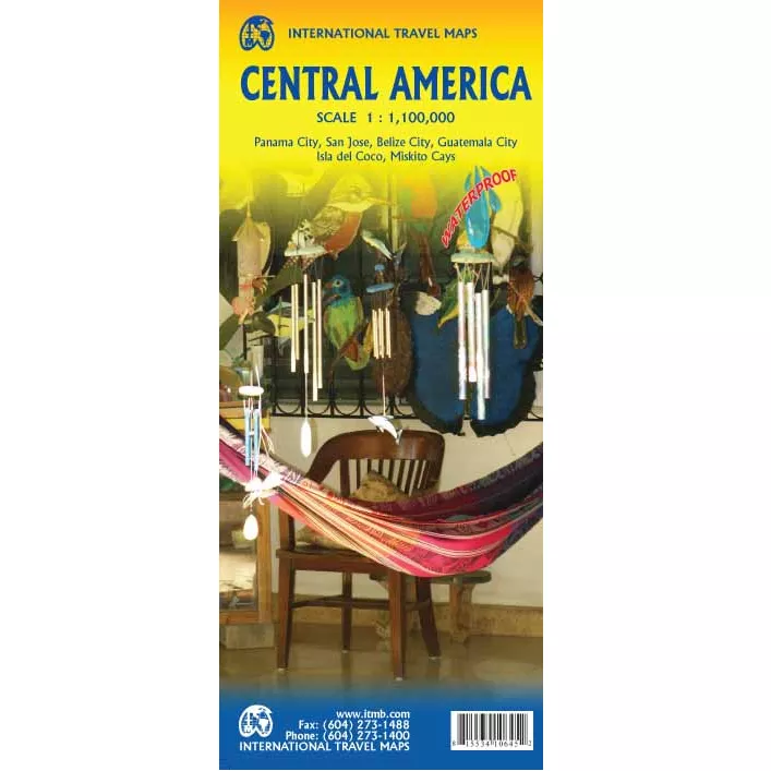 Central America Travel Reference Map