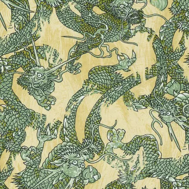 Chiyogami Paper, Traditional Dragons