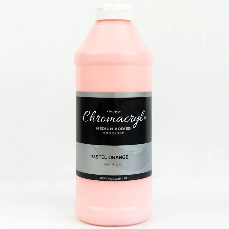 chromacryl student acrylic paint pastel orange