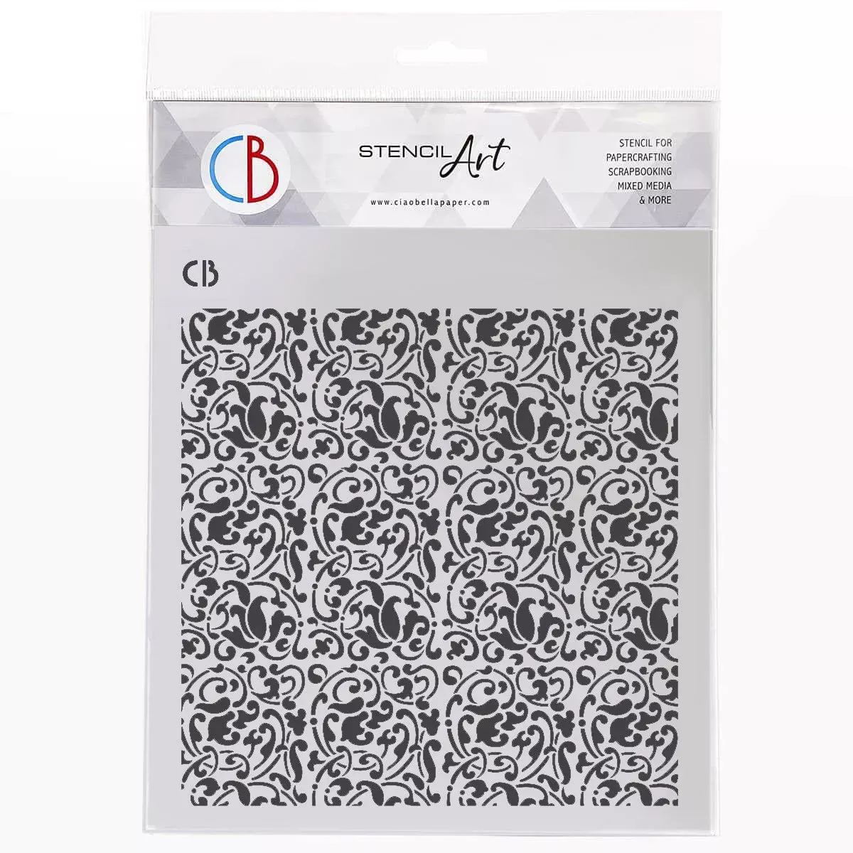 Ciao Bella - Texture Stencil 8"x8" Majestic Visions