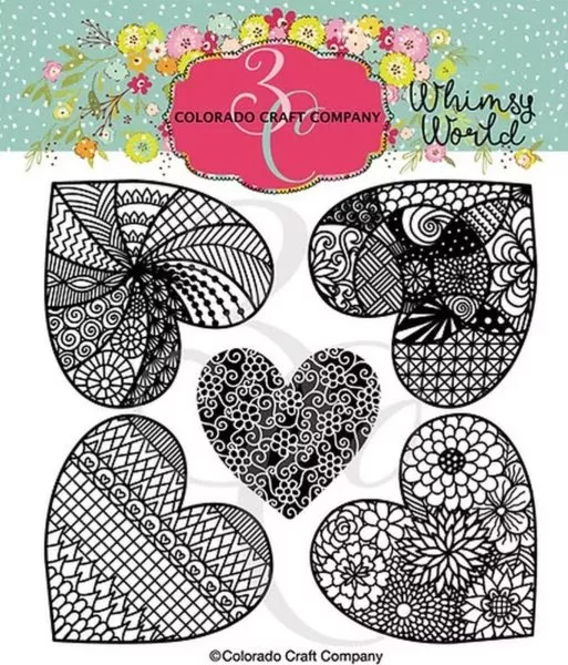 Coloring Hearts - Stamp & Die Bundle - Colorado Craft Company