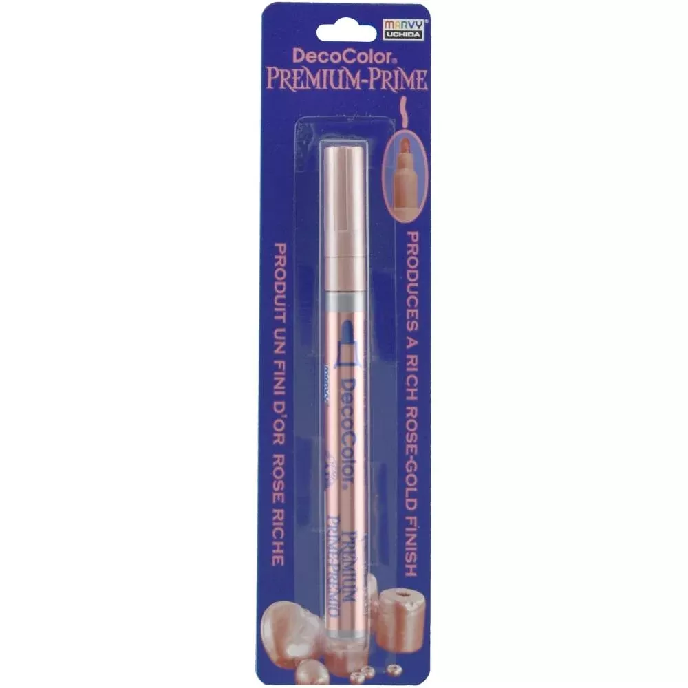 Coloring Tools: Uchida DecoColor Premium Fine Tip Paint Marker-Rose Gold