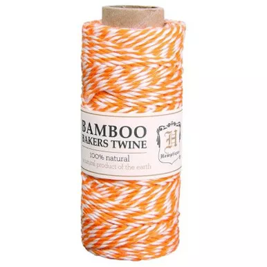 Cotton Bakers Twine, Orange & White Spool