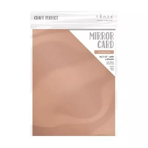 Craft Perfect Burnished Rose Mirror Card