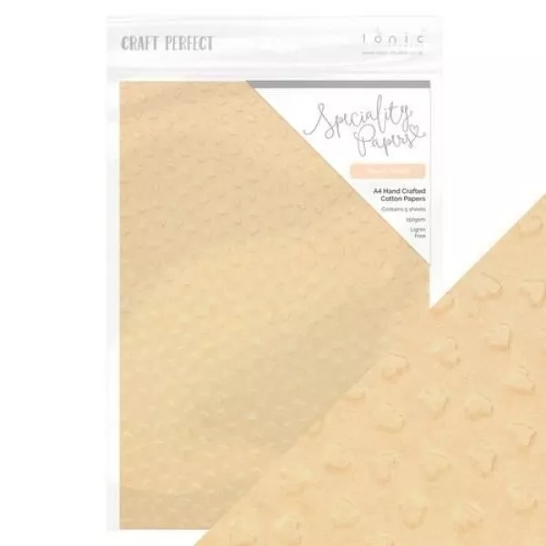 Craft Perfect - Speciality Papers A4 - Peach Parfait - Tonic Studios