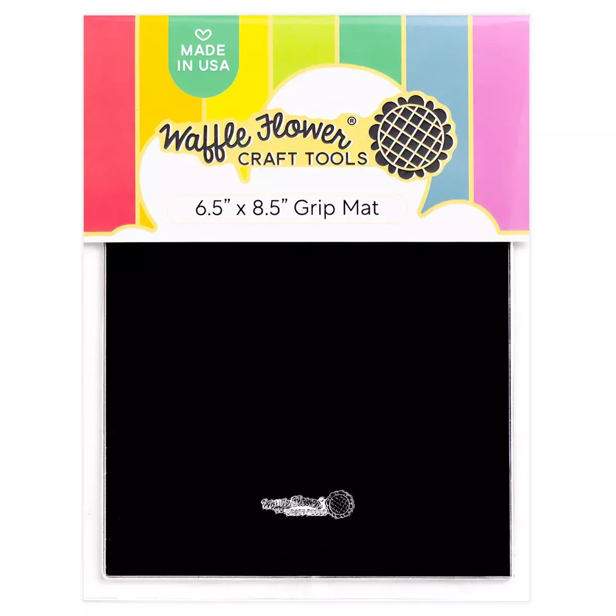 Crafting Tools: Waffle Flower-6.5x8.5 Grip Mat - Black
