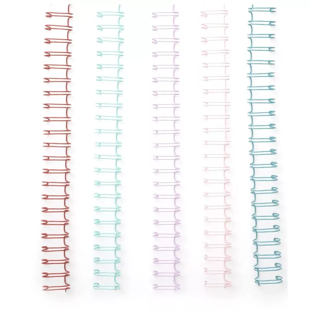 Crafting Tools: We R Memory Keepers-Cinch Binding Wires 0.625" Multi-color pack-5/Pkg