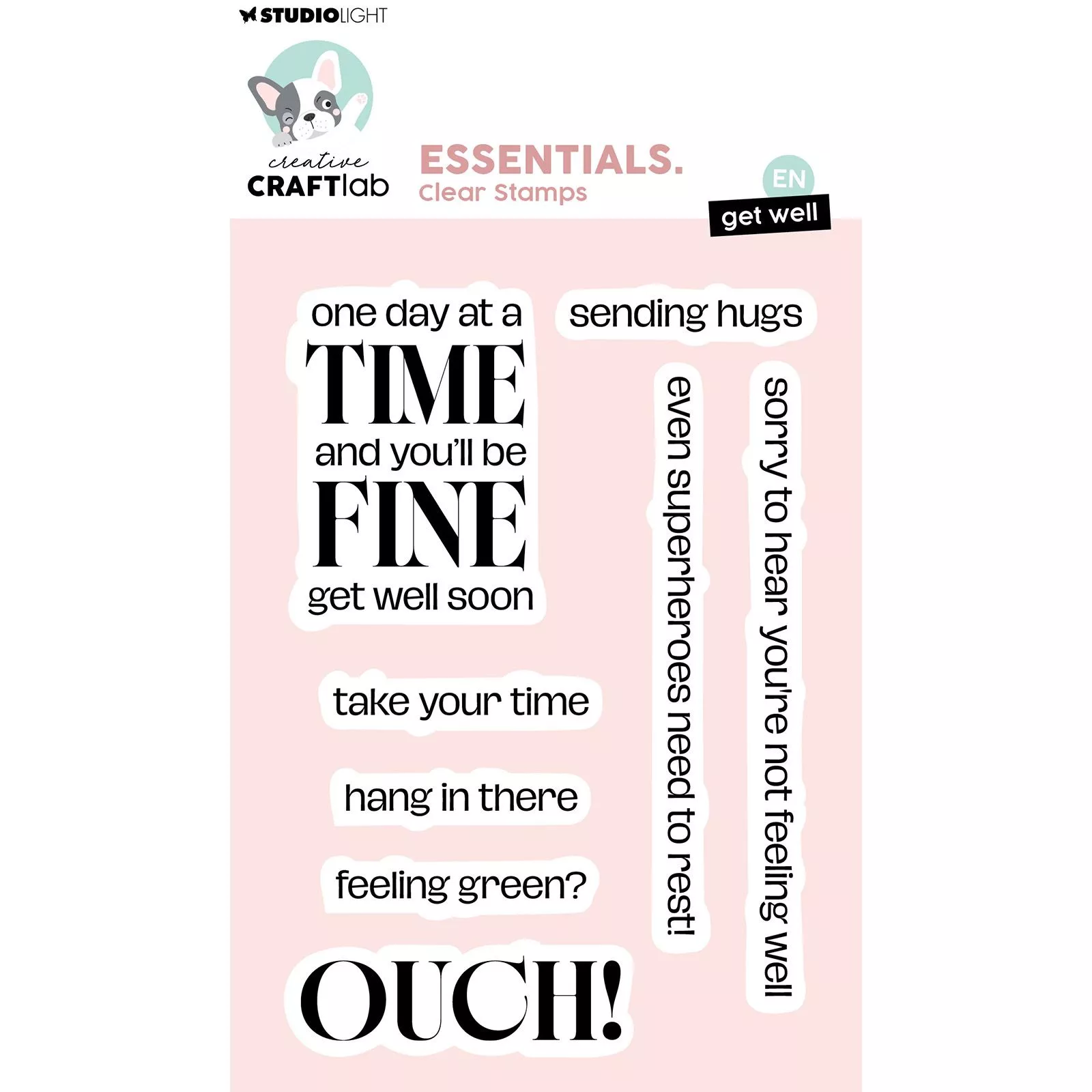 Creative Craftlab • Essentials Clear stamp Get well