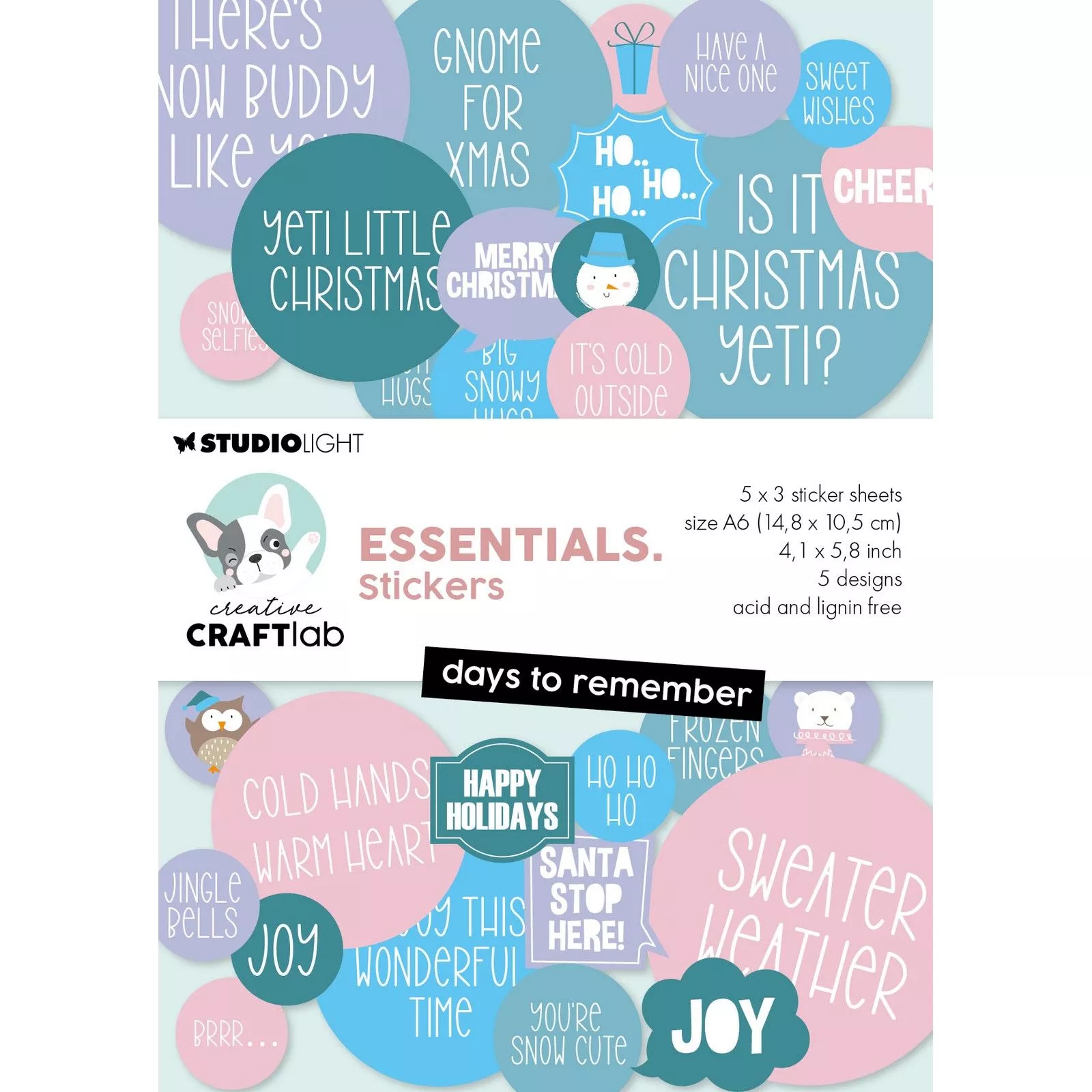 Creative Craftlab • Essentials Sticker Pad Days to remember