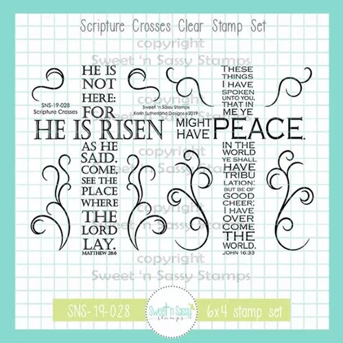 Creative Worship Scripture Crosses Clear Stamp Set sns-19-028