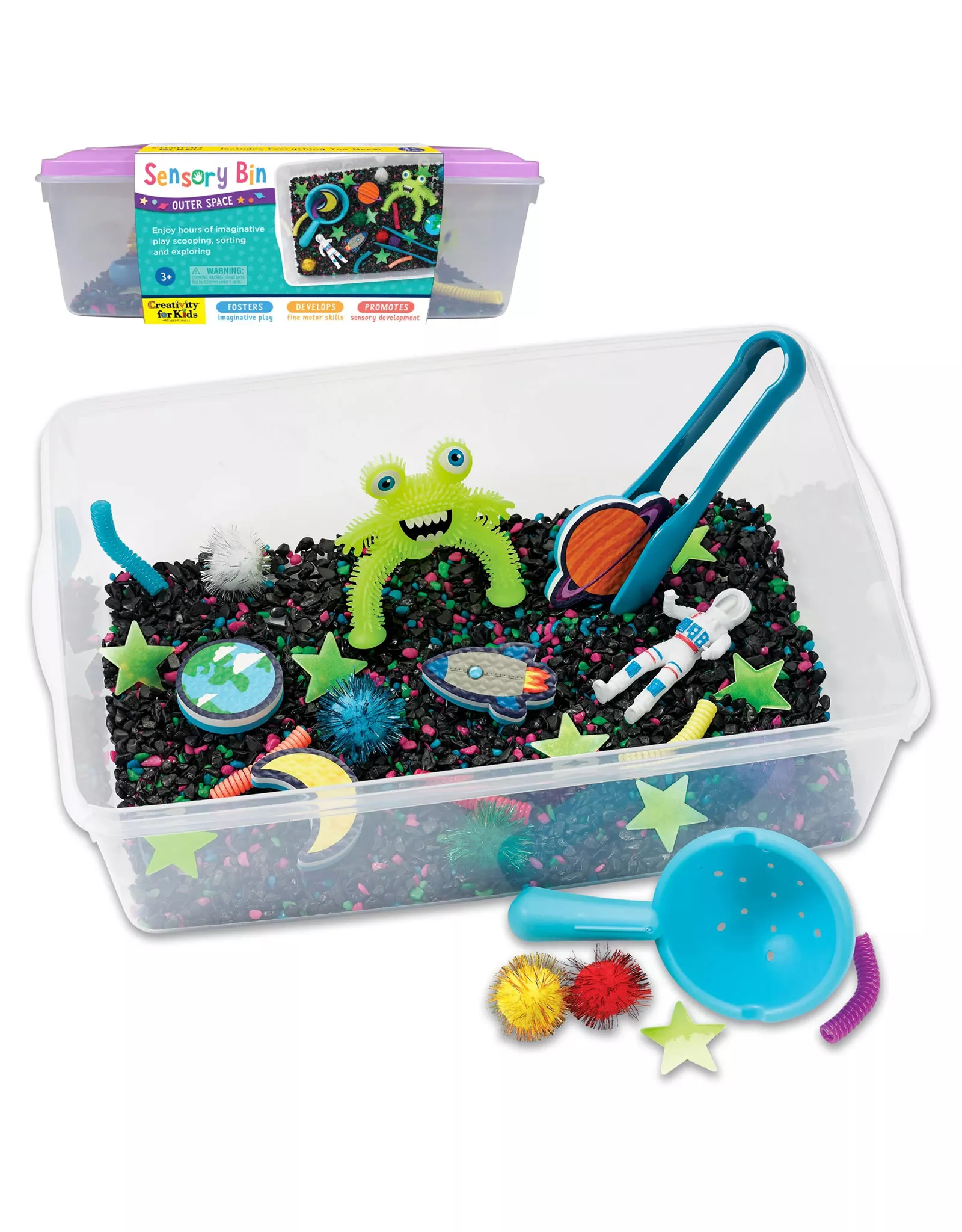 Creativity for Kids Sensory Bin, Outer Space