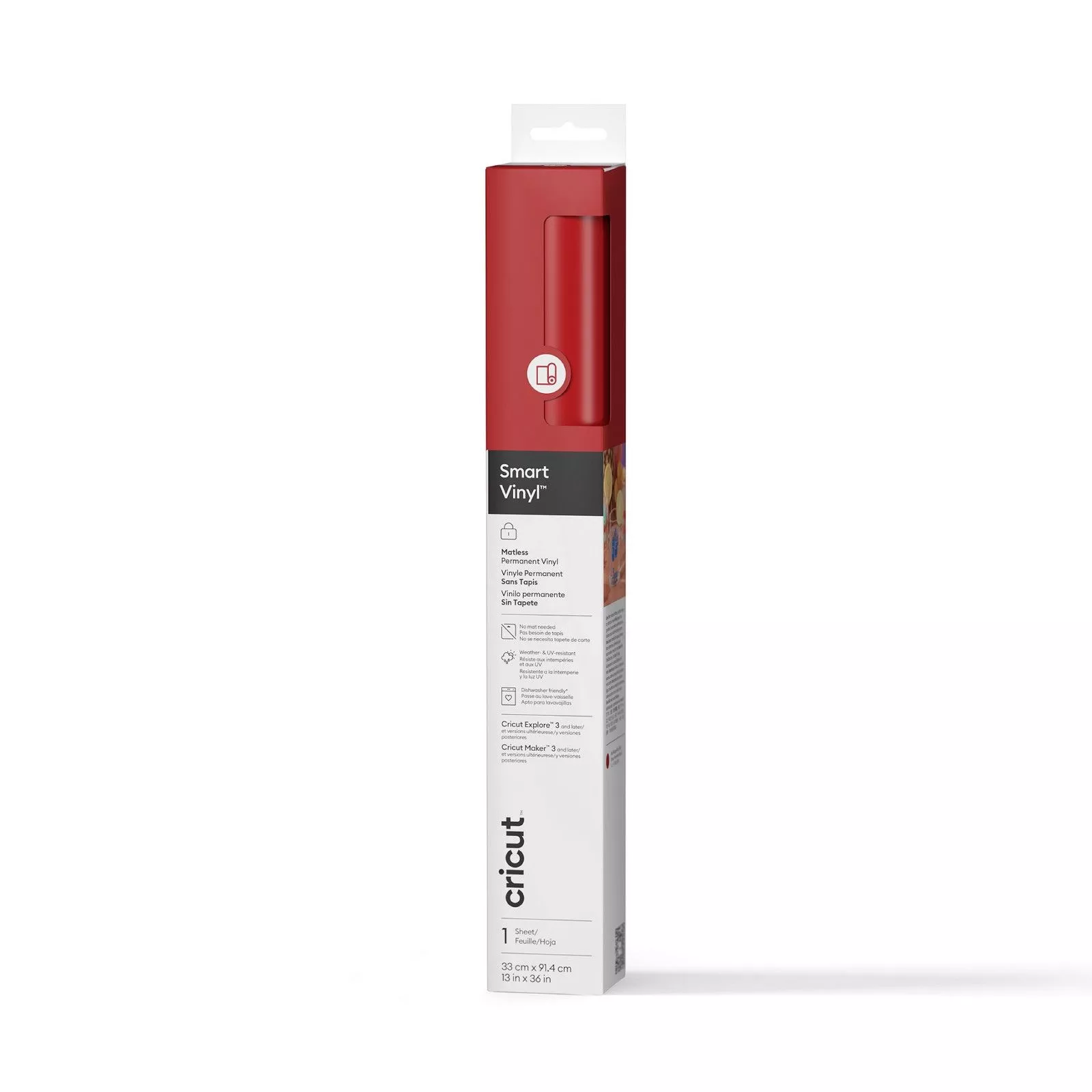 Cricut • Smart Vinyl Permanent 91x33cm Red
