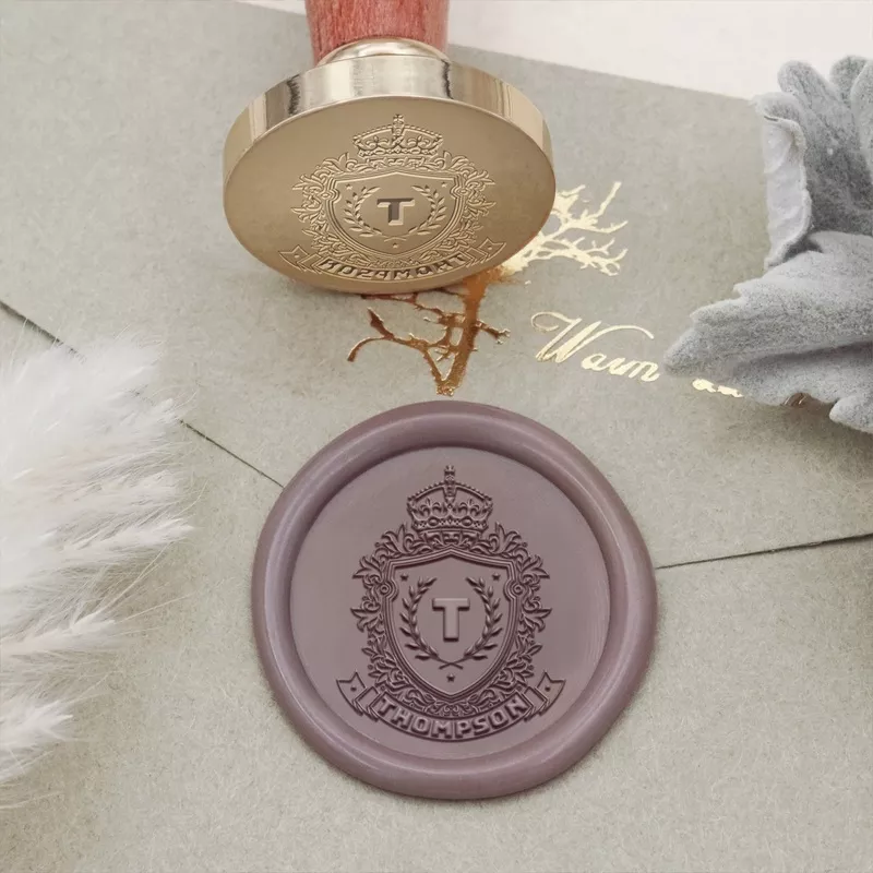 Custom Thompson Family Crest Wax Seal Stamp