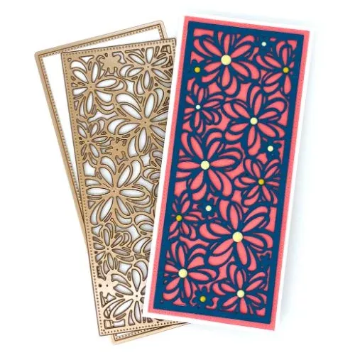 D2BA Slimline Wildflower Background Die
