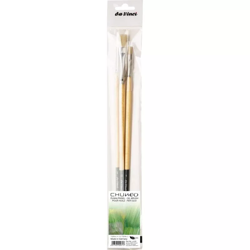 da vinci chuneo synthetic bristle brush set 3