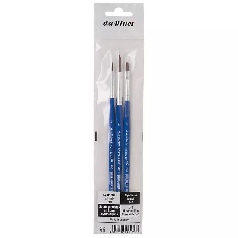 da vinci forte basic brush basic brush set 3