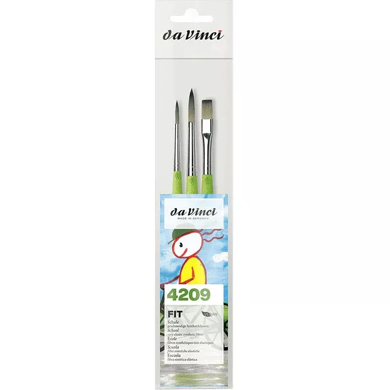 da vinci hobby & school brush set 3
