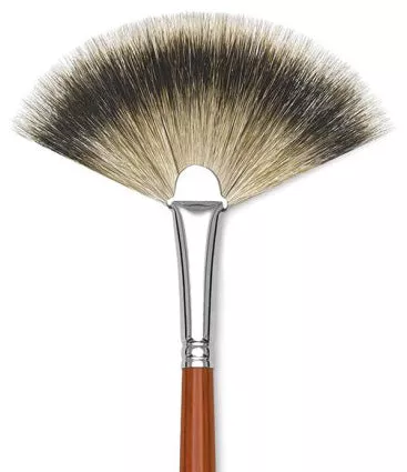 da vinci specialty brush badger blender fan