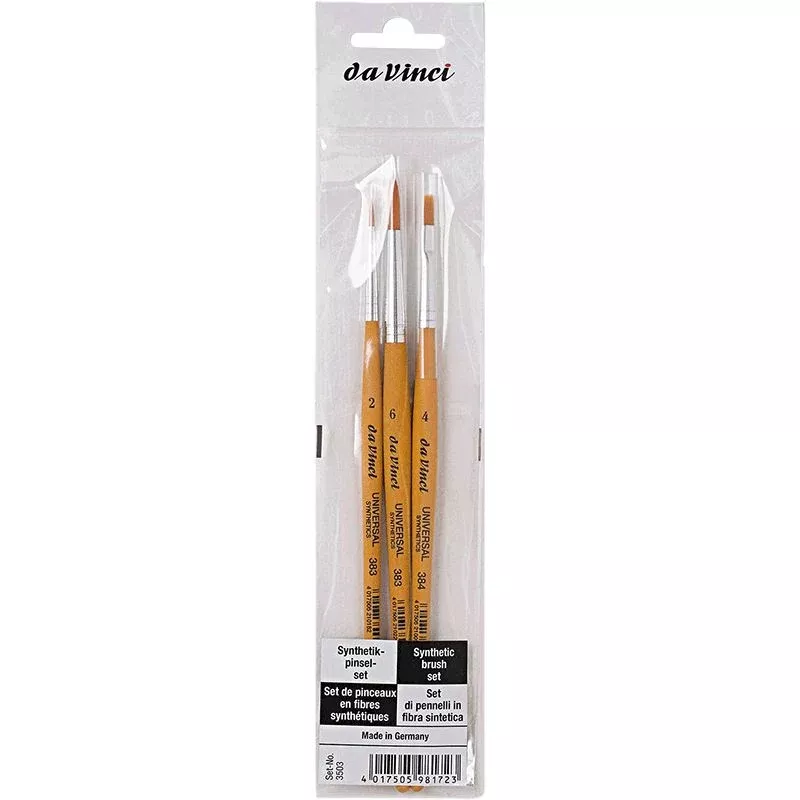 da vinci universal synthetic brush set 3
