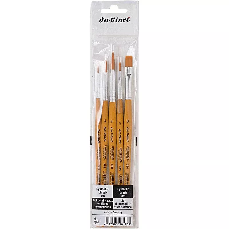 da vinci universal synthetic brush set 5