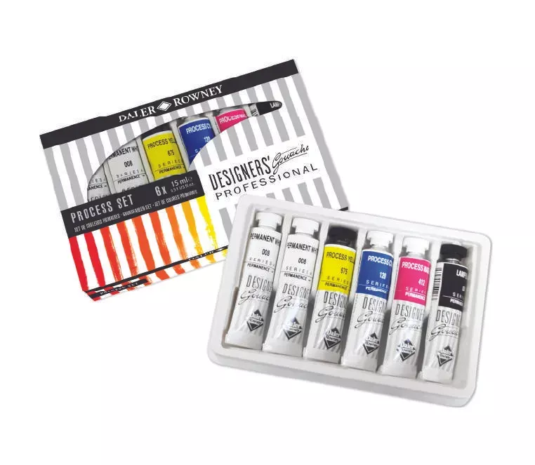 Daler Rowney Designer’s Gouache Process Set 6 x 15ml