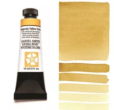 daniel smith watercolour paint burgundy yellow ochre