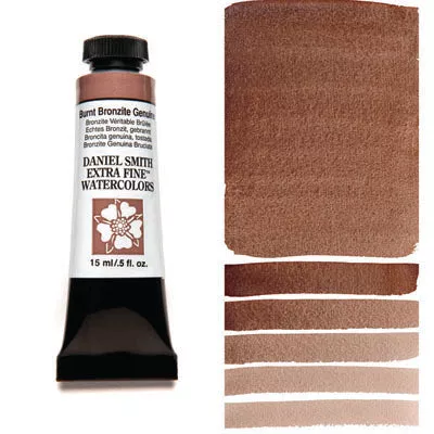 daniel smith watercolour paint burnt bronzite genuine (primatek)