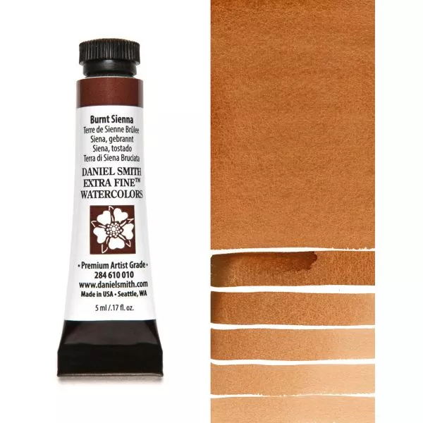 daniel smith watercolour paint burnt sienna