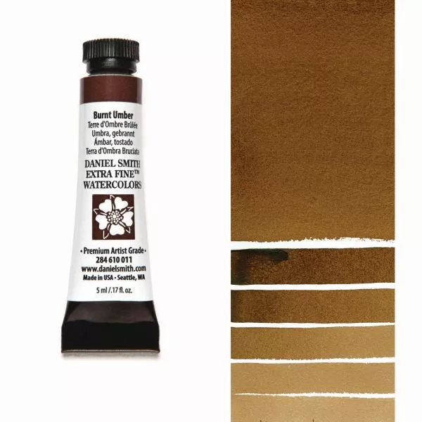 daniel smith watercolour paint burnt umber