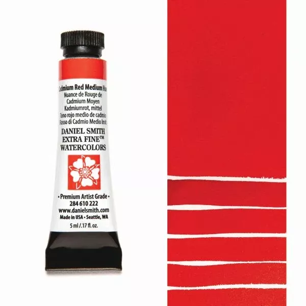 daniel smith watercolour paint cadmium red medium hue