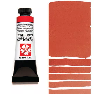 daniel smith watercolour paint cadmium red scarlet hue