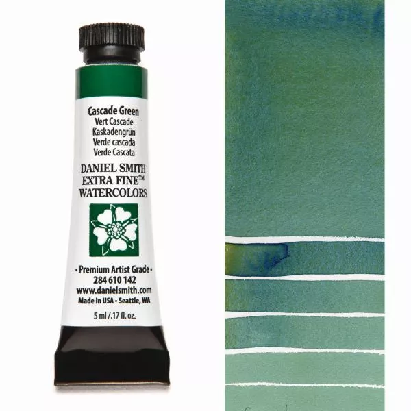 daniel smith watercolour paint cascade green
