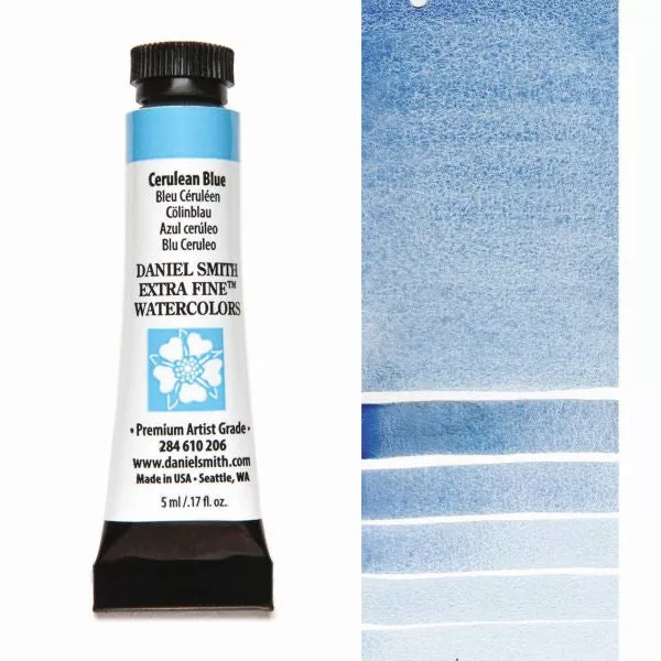 daniel smith watercolour paint cerulean blue