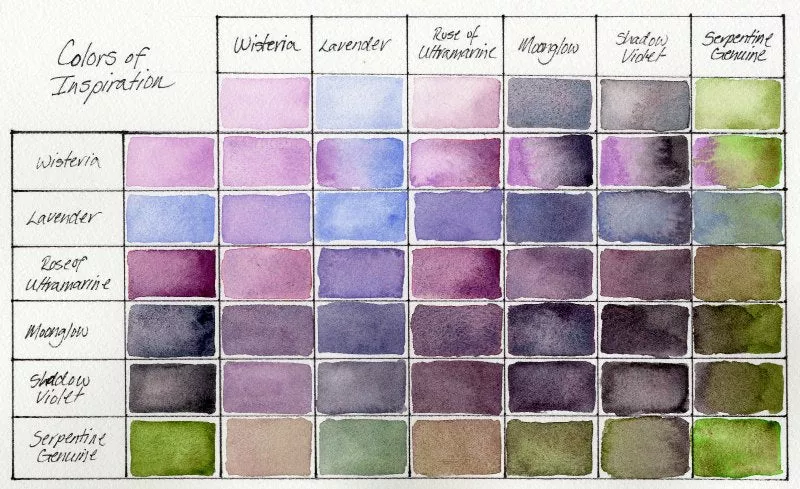 daniel smith watercolour paint colour of inspriation set 9