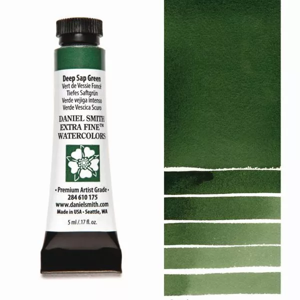 daniel smith watercolour paint deep sap green