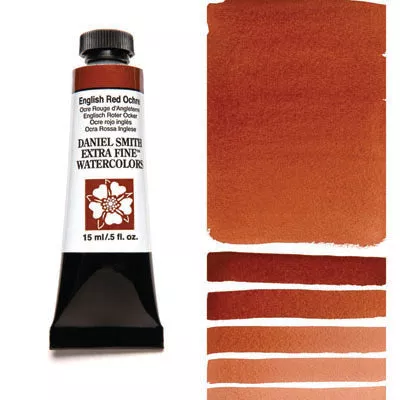 daniel smith watercolour paint english red ochre
