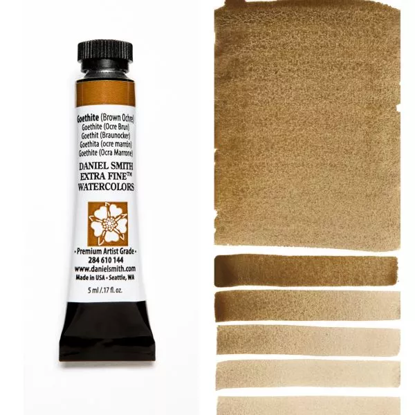 daniel smith watercolour paint goethite (brown ochre)