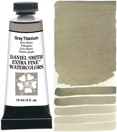 daniel smith watercolour paint gray titanium