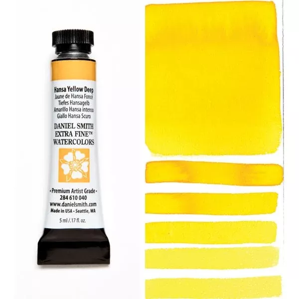 daniel smith watercolour paint hansa yellow deep