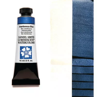 daniel smith watercolour paint interference blue (luminescent)