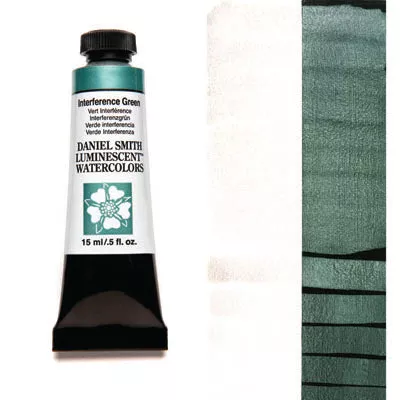 daniel smith watercolour paint interference green (luminescent)