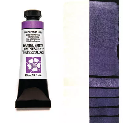 daniel smith watercolour paint interference lilac (luminescent)