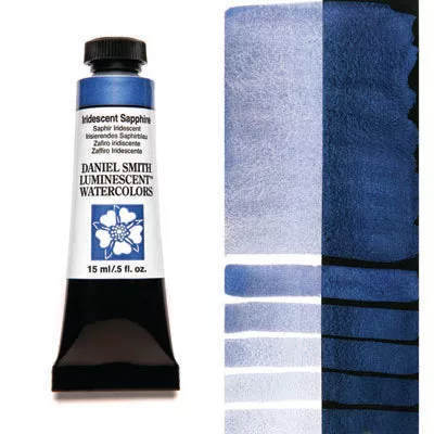 daniel smith watercolour paint iridescent sapphire (luminescent)