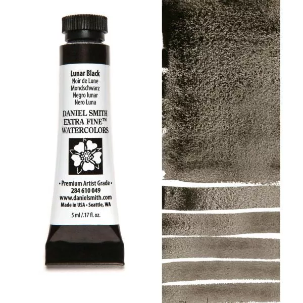 daniel smith watercolour paint lunar black