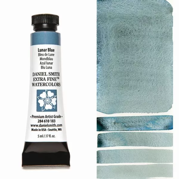 daniel smith watercolour paint lunar blue