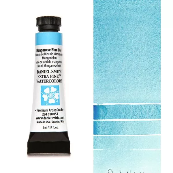 daniel smith watercolour paint manganese blue hue